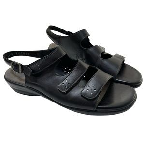 SAS Quatro Slingback Sandal Women's Size 11 N  Comfort Adjustable Straps Black